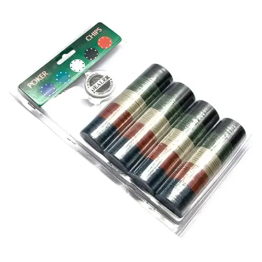 Покерні фішки у блістері