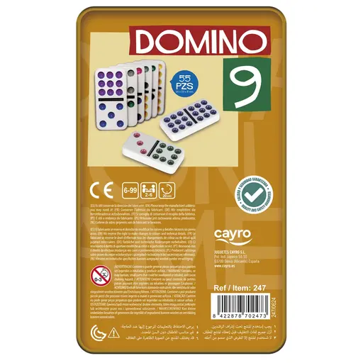 Double 9 Color Dot Dominoes photo 2