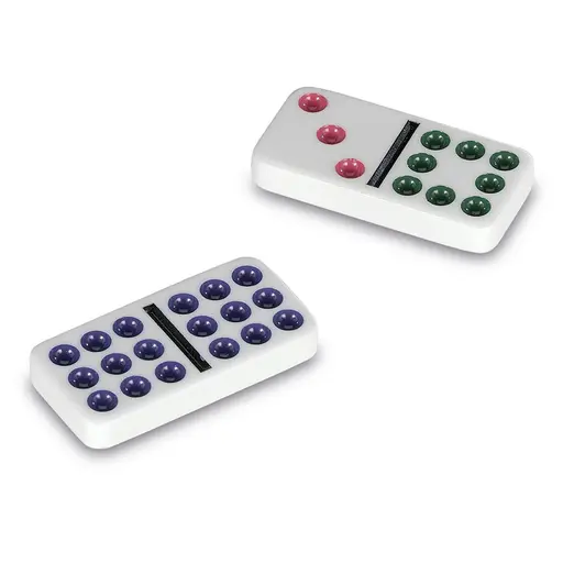 Double 9 Color Dot Dominoes photo 3