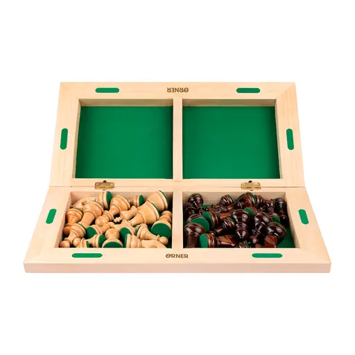 Light Brown Wooden Chess (40 x 20 x 5.5 cm) photo 2