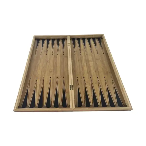 Bamboo chess, checkers, backgammon (47 x 47 cm) photo 4