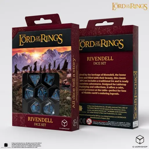Набір кубиків The Lord of the Rings - Rivendell Dice Set - Water