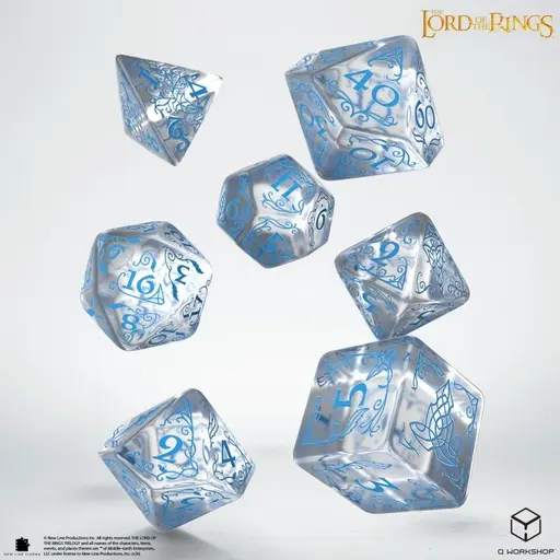 Набір кубиків The Lord of the Rings - Rivendell Dice Set - Water photo 2