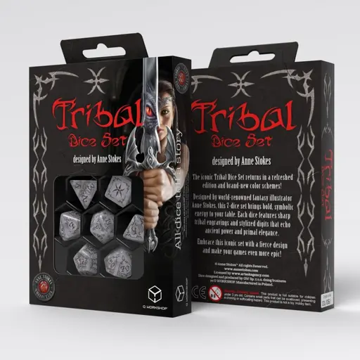 Набір кубиків Tribal Dice Set - Pearl & Brown