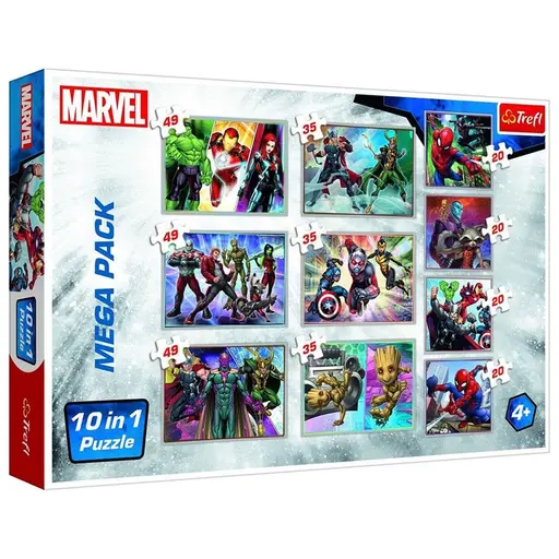 10-in-1 Puzzle Set. Heroes of the Marvel Universe (20-49)