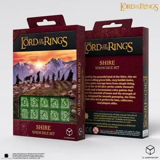 Набір кубиків The Lord of the Rings - Shire 10xD6 Dice Set