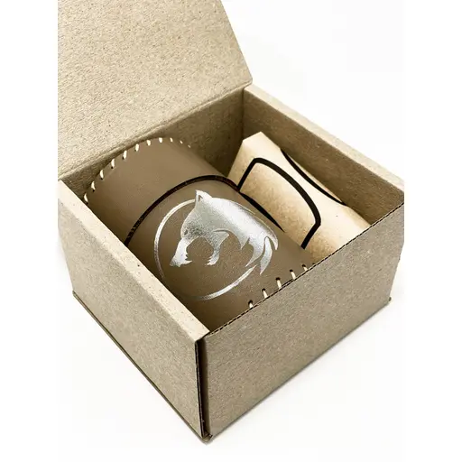 Dice Cup Wolf (brown eco-leather) photo 7