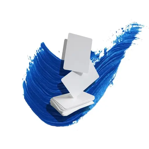 White blank cards 63x88mm for creativity (100 pcs)