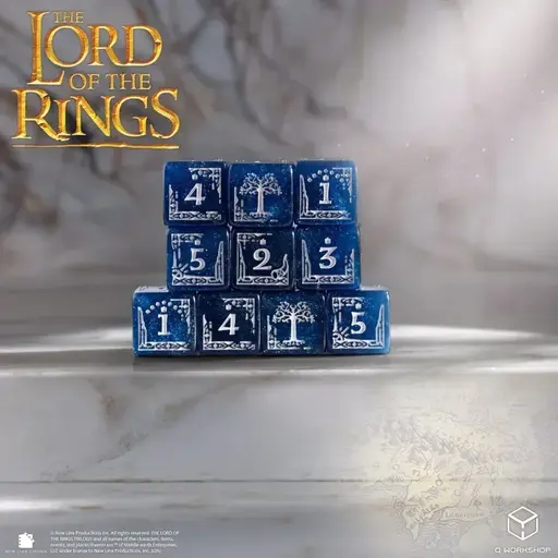 Набір кубиків The Lord of the Rings - Gondor 10xD6 Dice Set photo 3