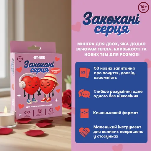 Настільна гра Мінігра Закохані серця photo 2
