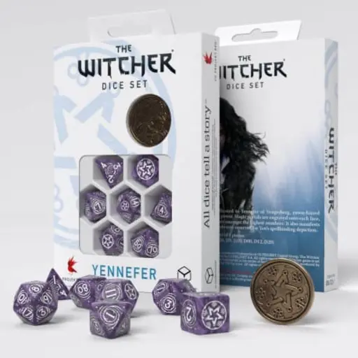 Dice Set The Witcher. Yennefer - Lilac and Gooseberries