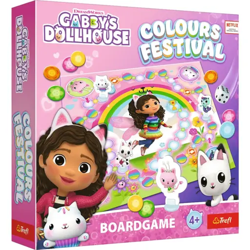 Board Game Gabby`s Dollhouse - Colours Festival