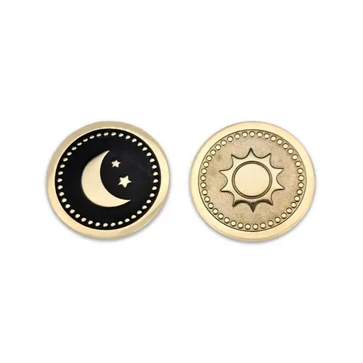 Metal Coin Moon-Sun for the Game Demonology